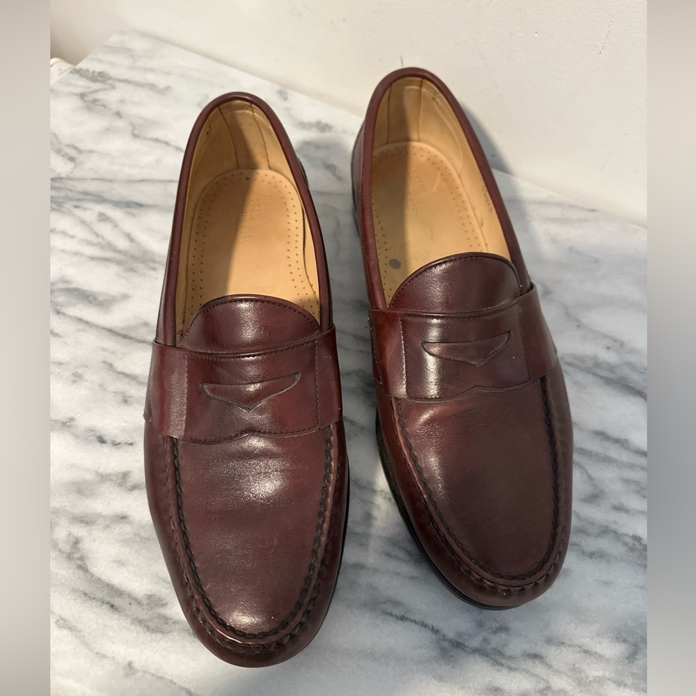 Allen Edmonds Cameron Classic Brown Leather Loafers 10.5 D made in USA